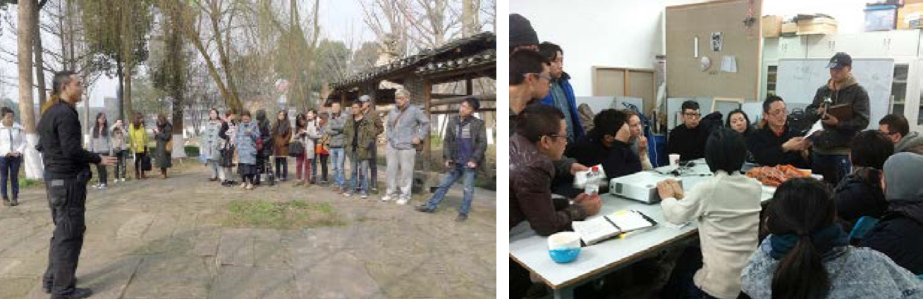 Teaching at Sichuan Academy of Fine Arts and Central Academy of Fine Arts